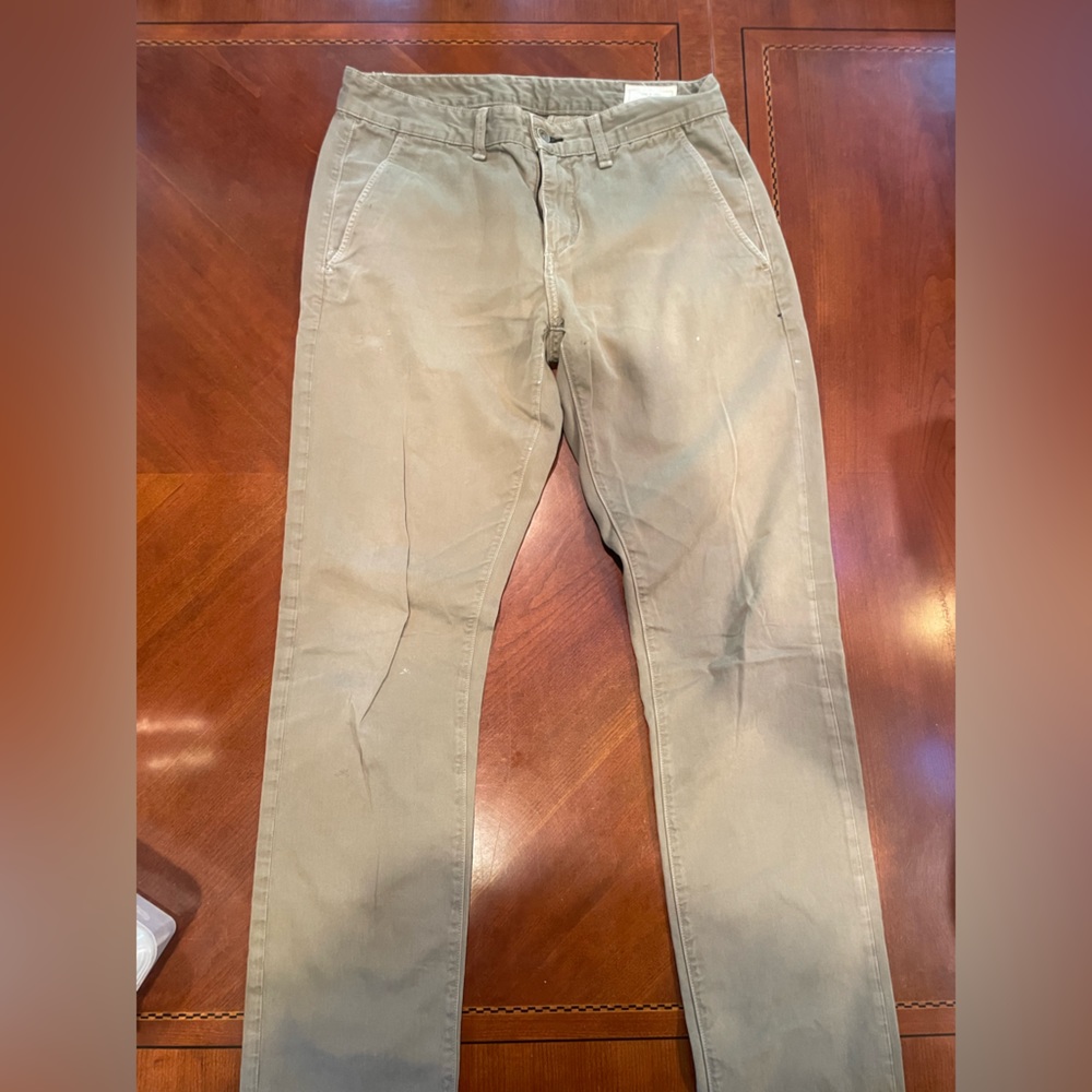 Rag & Bone Mens Standard Issue Green Chino Pants Size 30